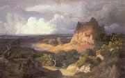 Henry Keller Heroic Landscape oil on canvas